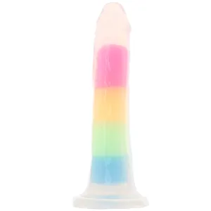 Lollicock Glow-in-the-Dark Rainbow Dildo